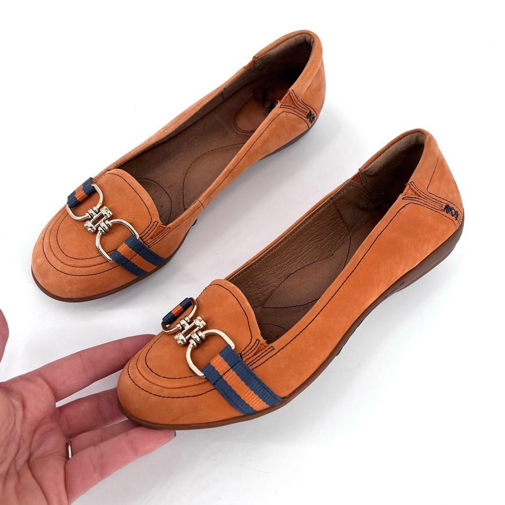 Sofft Orange Sneakers with Blue Accents